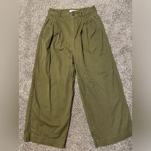 Madewell pleated wide leg pant